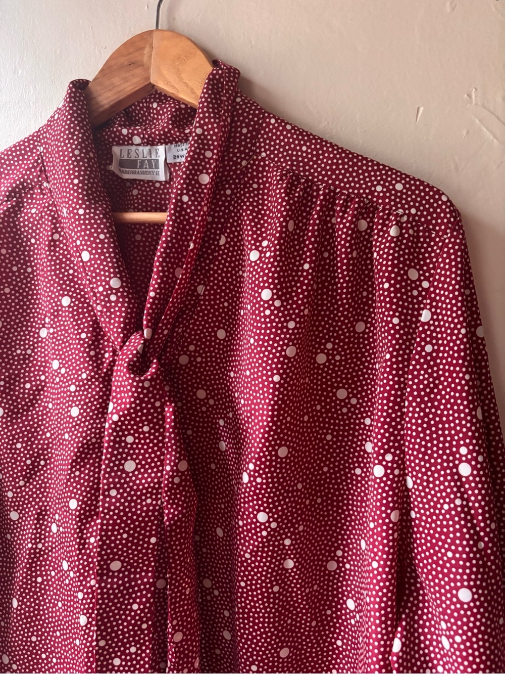 Vintage Leslie Faye Blouse Plus Size - Picture 3 of 11